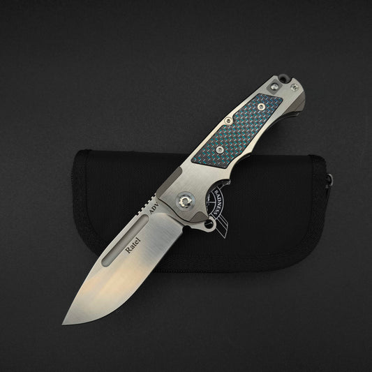 ADV Ratel Satin, Black and Blue Carbon Fiber 1