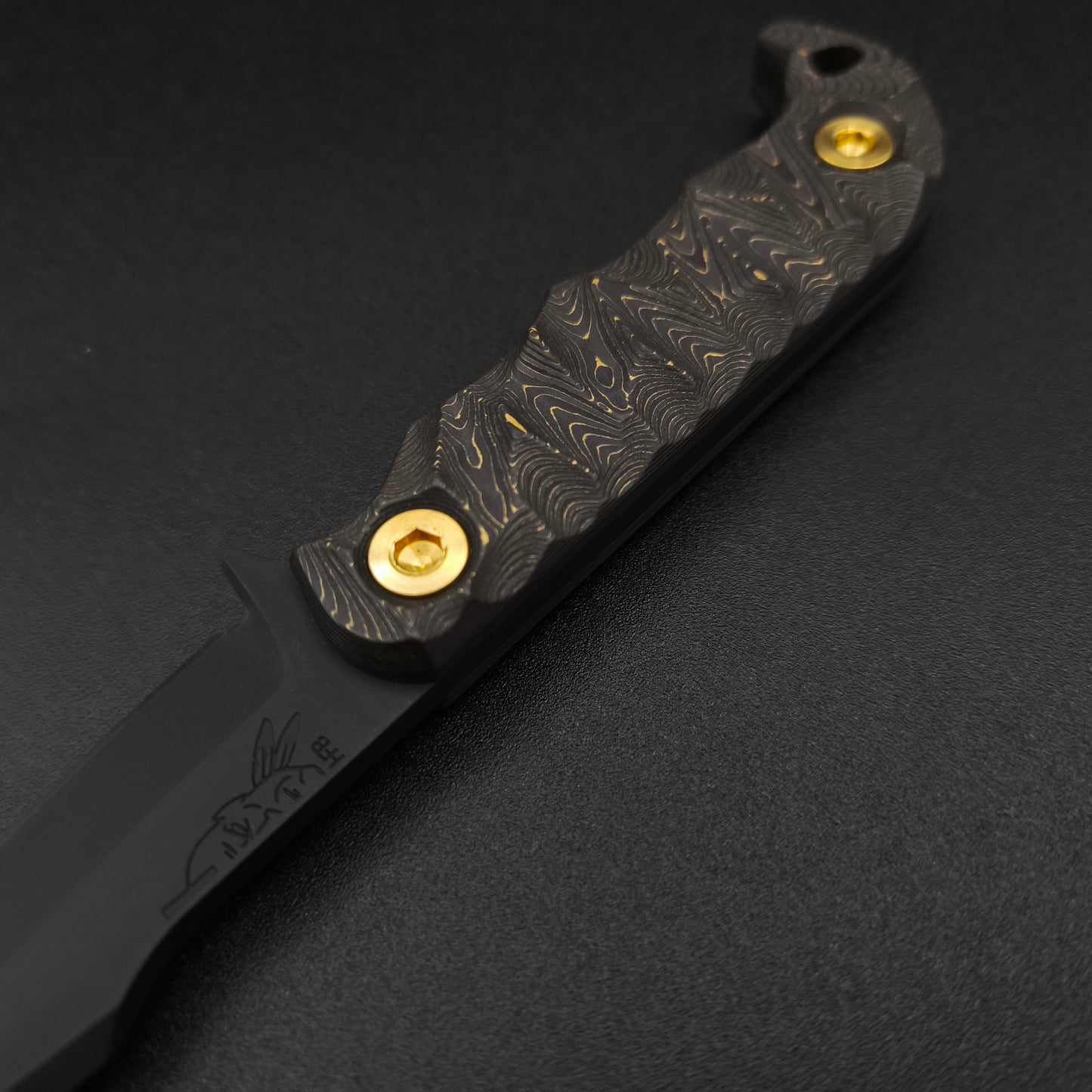Half Face Blades Senator Gold Camo Carbon, Armor Black Cerakote 3