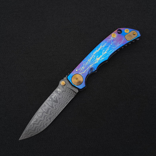 Spartan Blades Harsey Folder SF5 Custom Chad Nichols Damascus Stormwatch 1