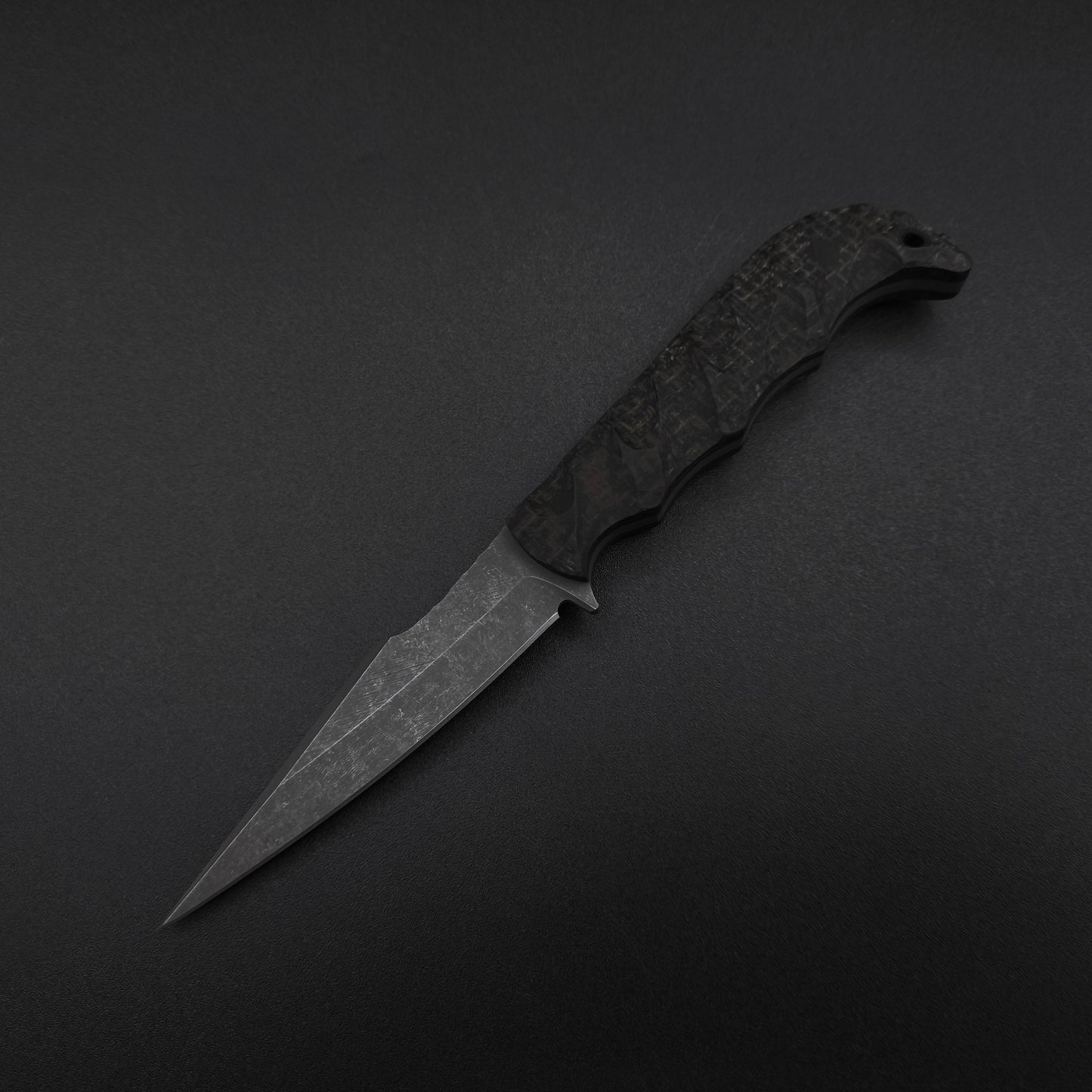 Half Face Blades Senator Black and Brown Burlap Micarta 2