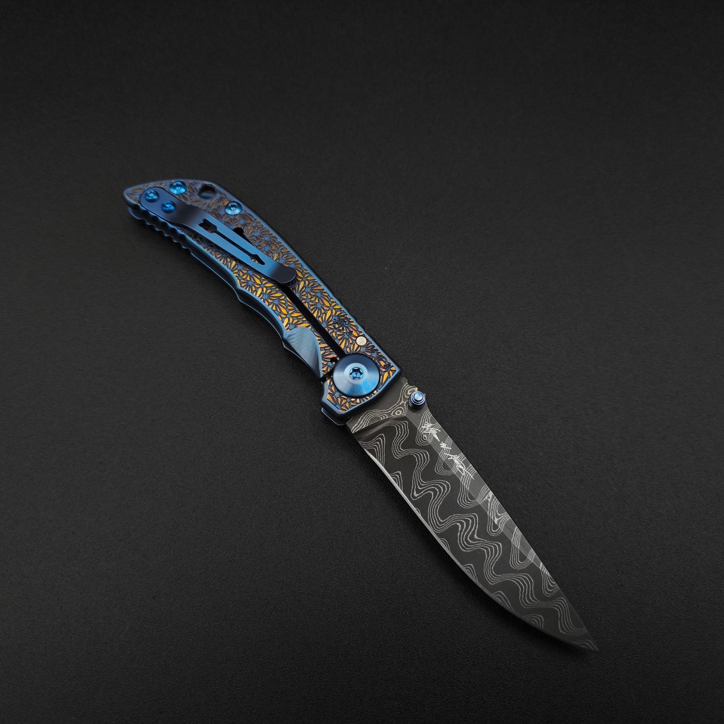 Spartan Blades Harsey Folder SHF 3.25 SF10 Custom Chad Nichols Damascus Regal 2