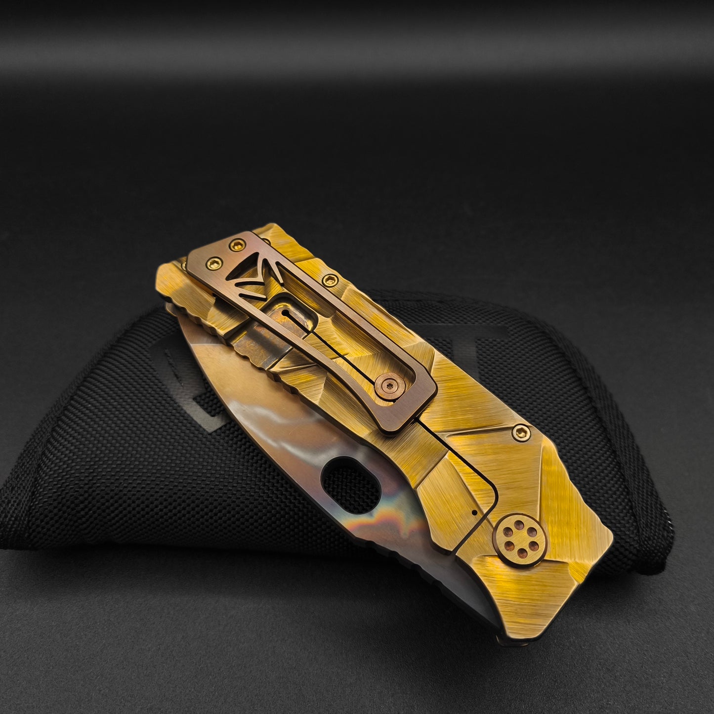 Medford Fat Daddy Vulcan, Bronze Stained Glass