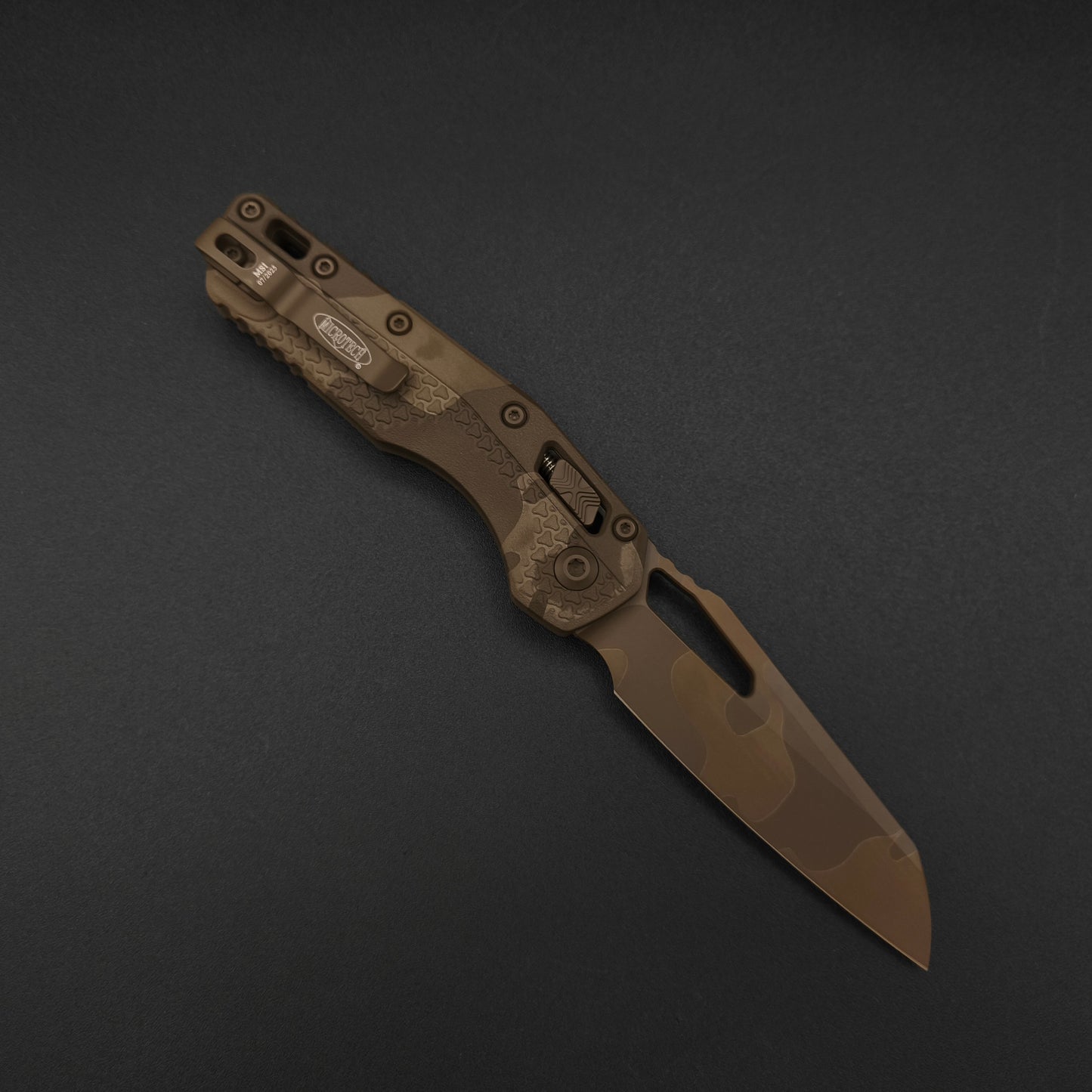 Microtech MSI S/E Tri-Grip Polymer Chocolate Camo 2