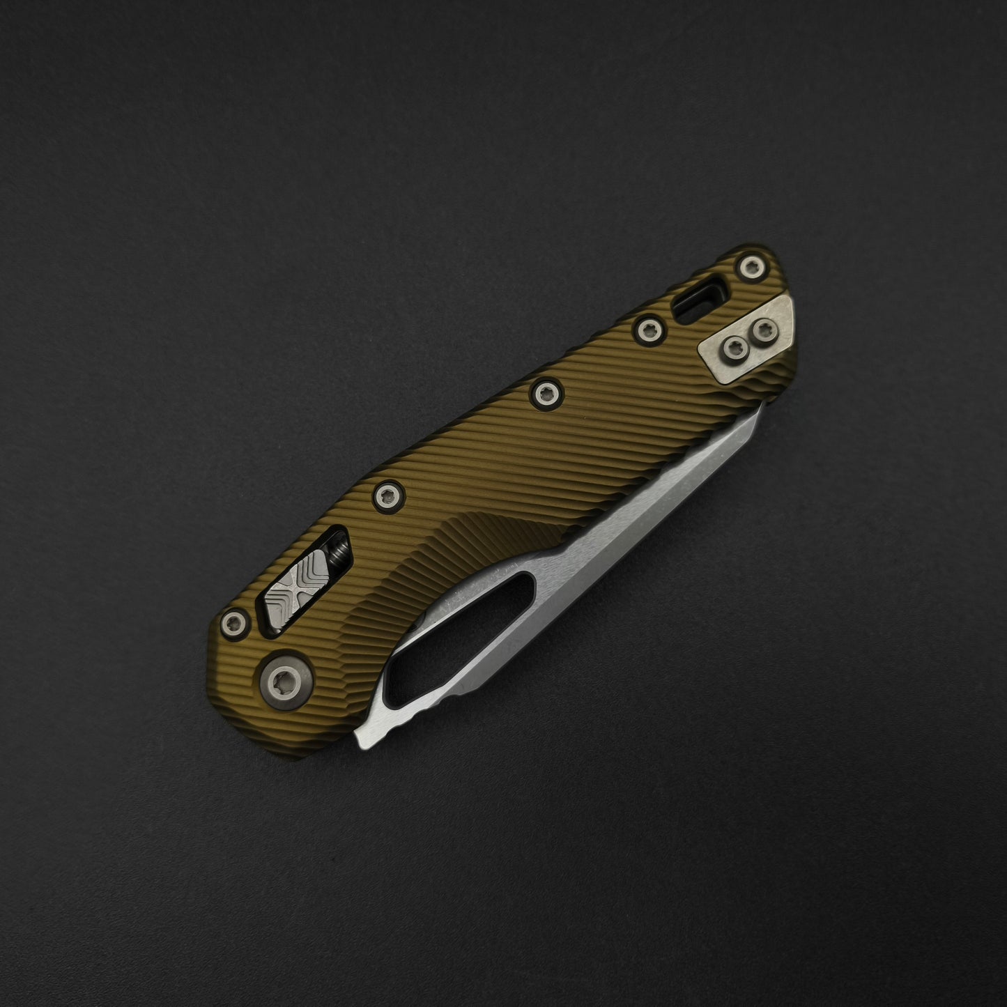 Microtech MSI S/E Apocalyptic Fluted OD Green Aluminium 3