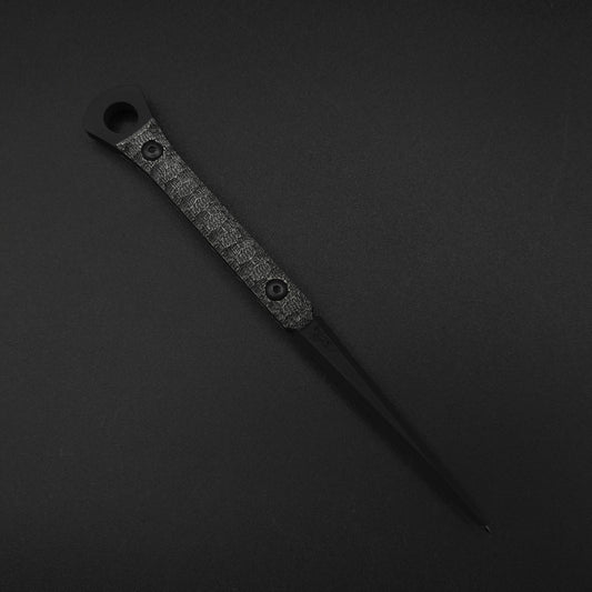 Half Face Blades Cardiac Spike Black Canvas Micarta 1