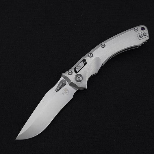 Microtech Amphibian Ram-Lok Stonewash Marfione Select Purple