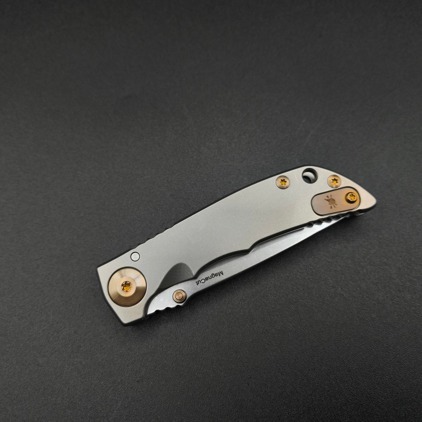 Spartan Blades Harsey Folder SHF 3.25 SF10 Satin Bronze Ano Hardware 3