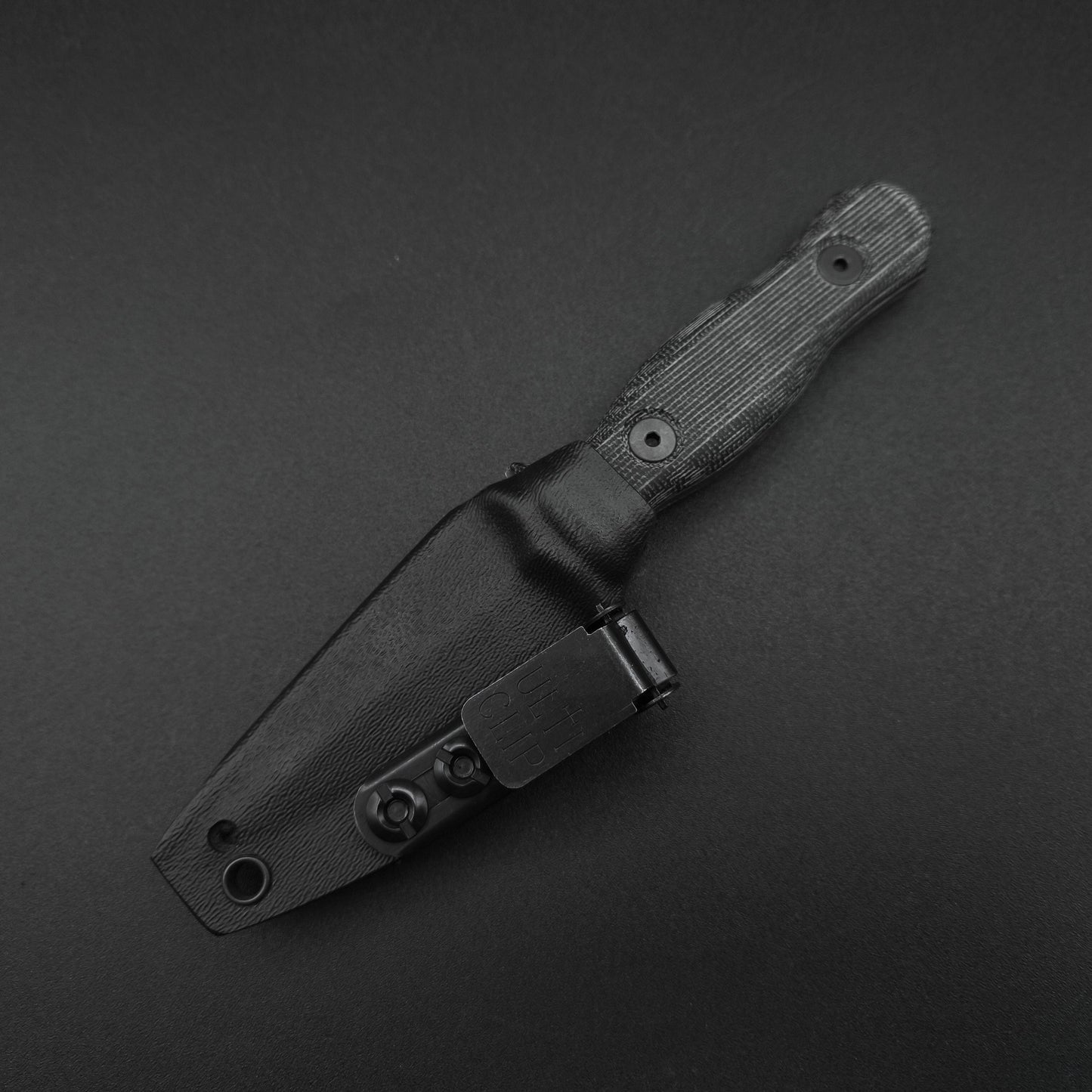 Half Face Blades Pulse Checker Black Canvas Micarta, stonewash 4