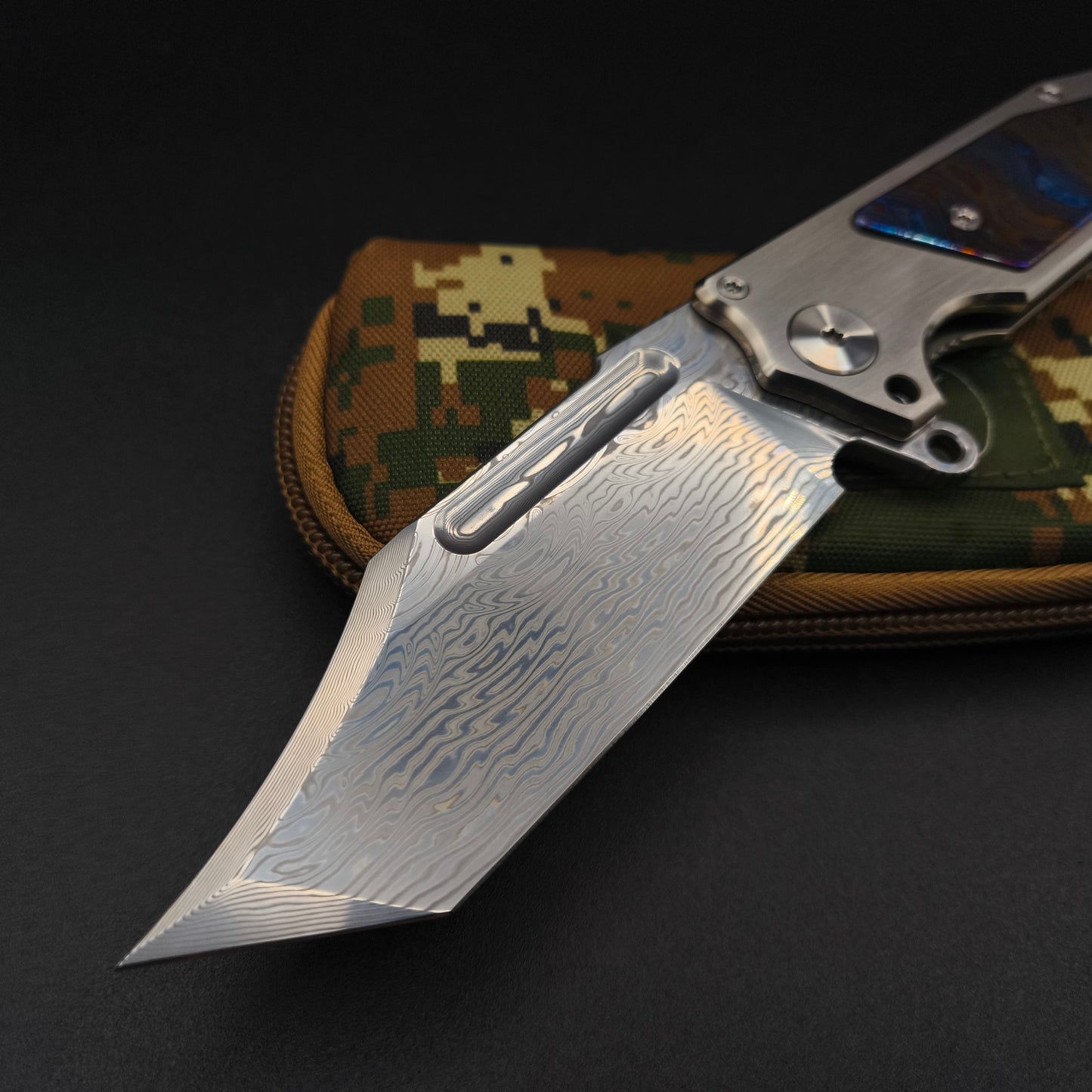 ADV Freak, Damascus, Satin with MokuTi