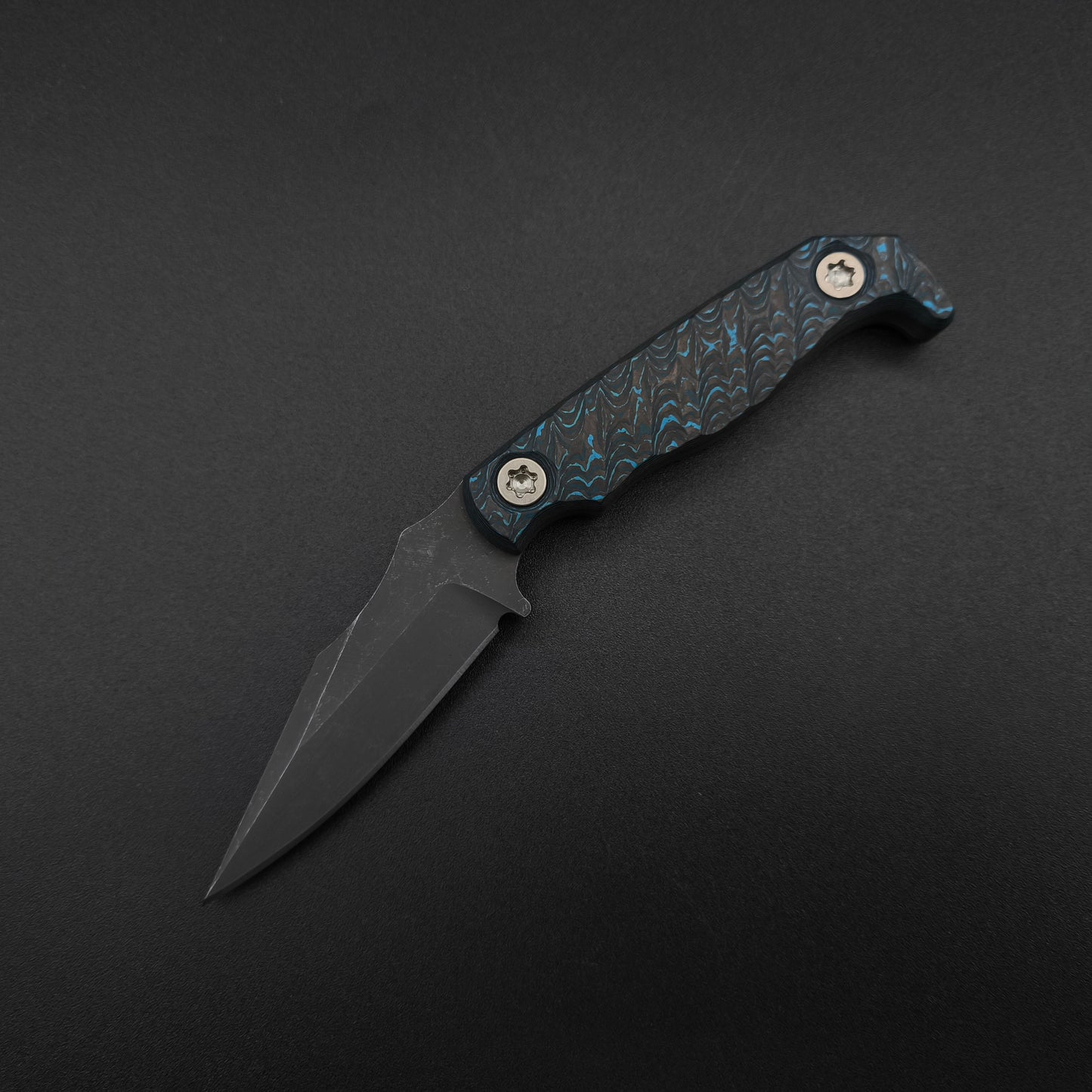Half Face Blades Custom EDC Artic Storm Carbon Fiber 2
