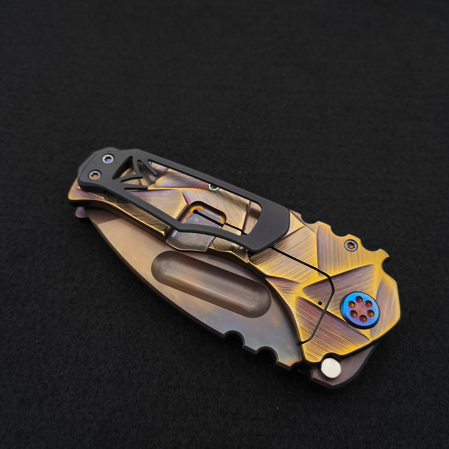 Medford Praetorian Ti Vulcan Tanto, Rose Bronze Stained Glass 5