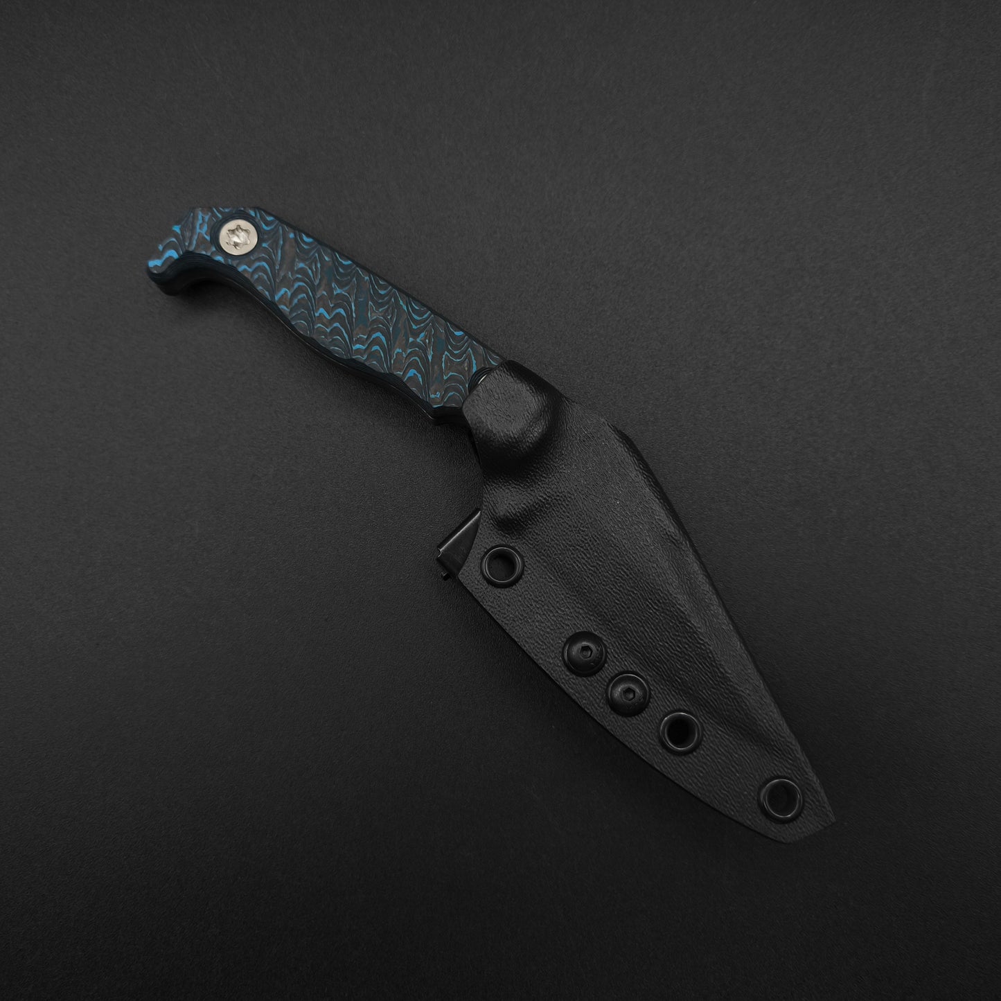 Half Face Blades Custom EDC Artic Storm Carbon Fiber 3