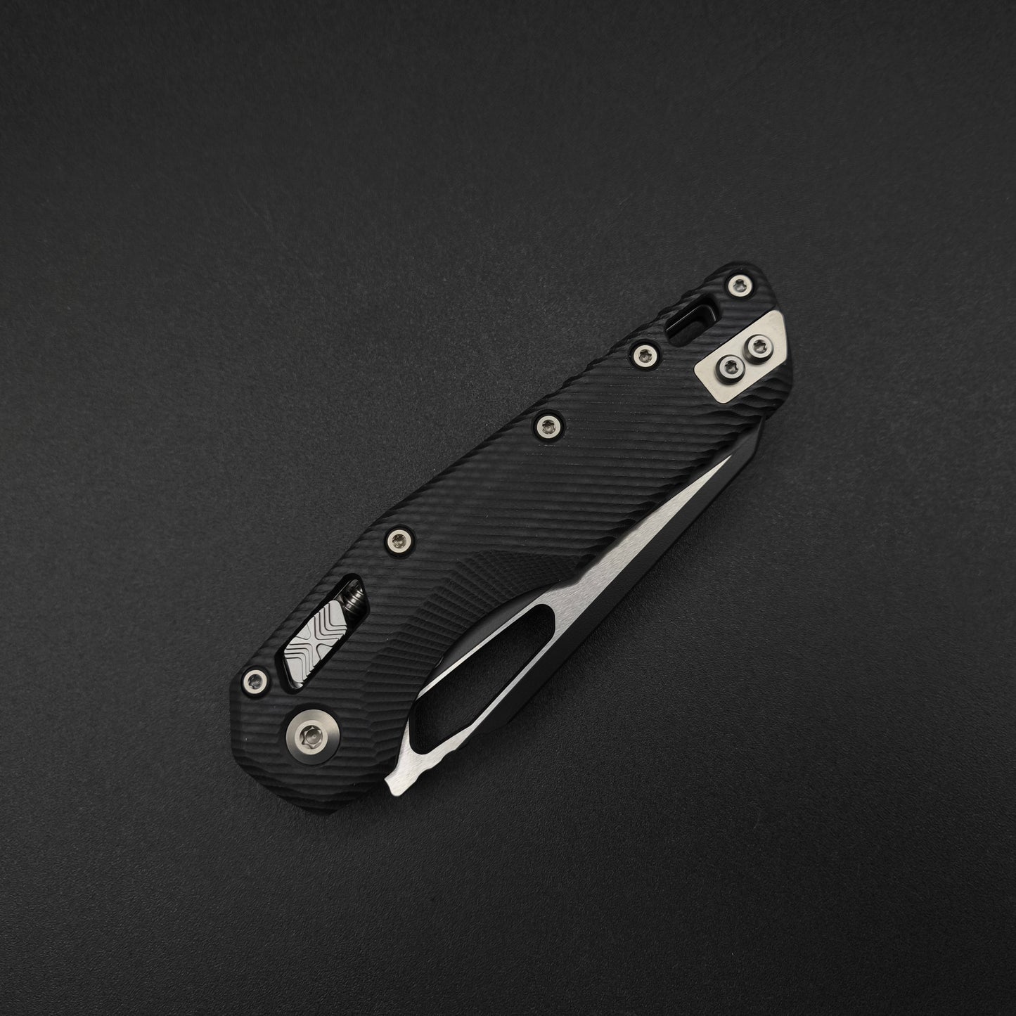 Microtech MSI S/E Ram-Lok fluted G10 Black Two-Tone 3