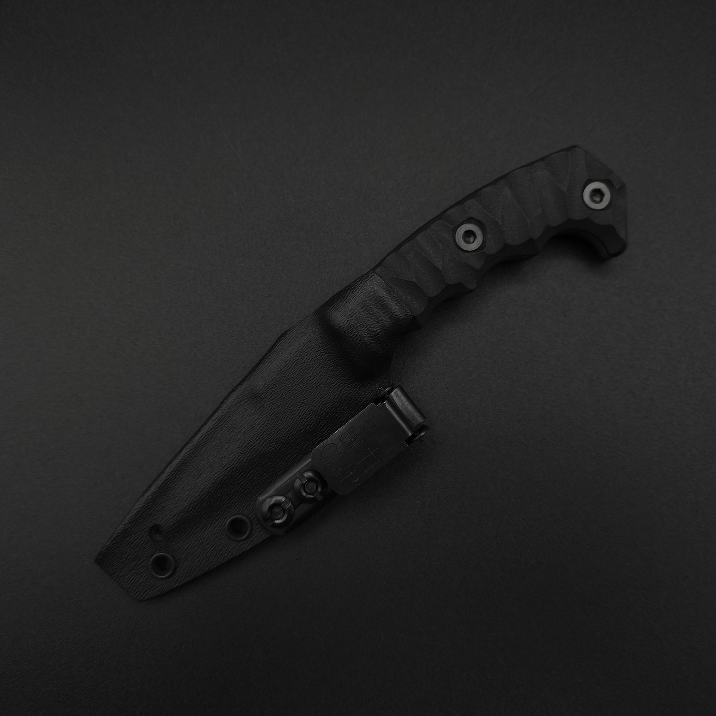 Half Face Blades HUMINT 3" Black G10 stonewashed 4
