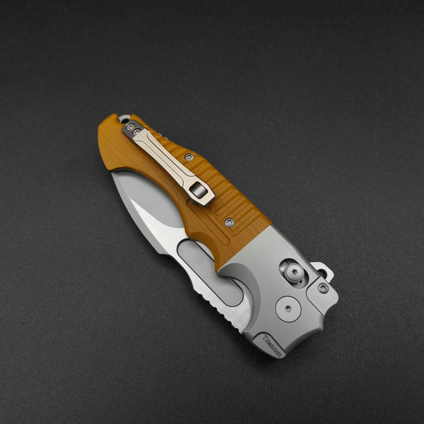 ADV Bullshark Gen 2, Titanium and Tan G10, S35VN 4