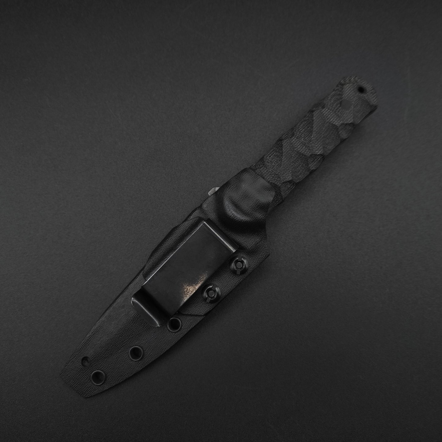 Half Face Blades Combat Dagger Black Canvas Micarta 4
