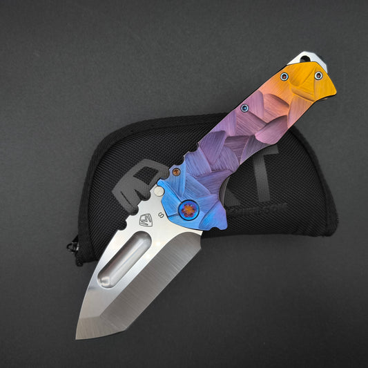 Medford Praetorian Ti Tanto, Bronze Blue Fade Stained Glass 1