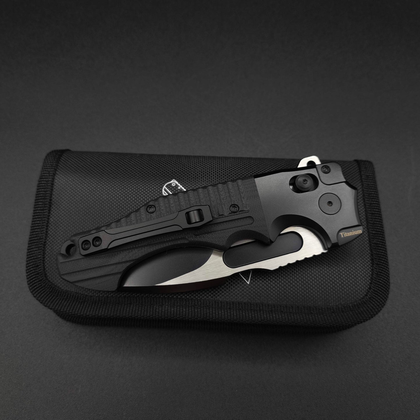 ADV Bullshark Gen 2, Titanium and Black G10 4