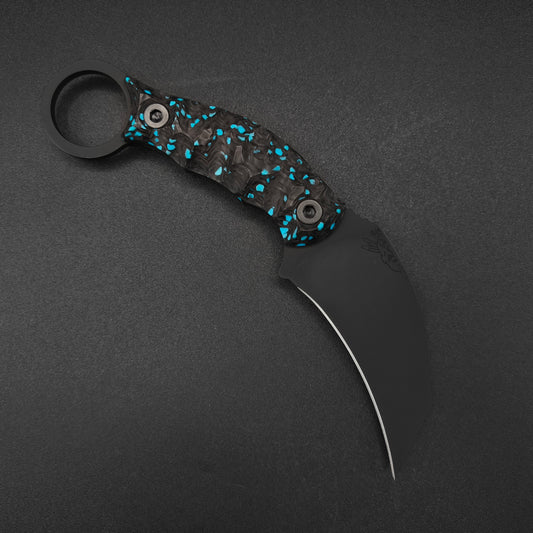 Half Face Blades Karambito Turquoise Rocky Wave Carbon, Armor Black Cerakote 1