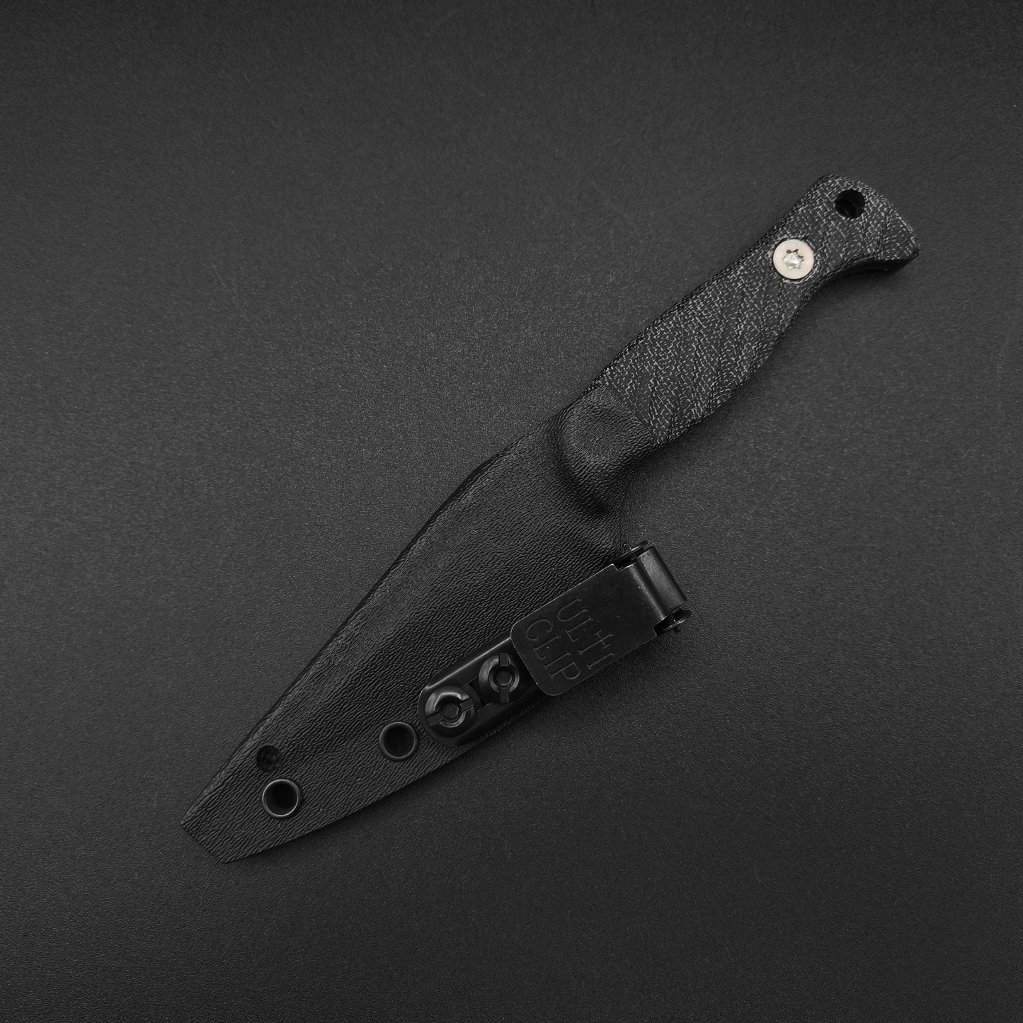 Half Face Blades Gulo Gulo, Black Canvas Micarta, Armor Black Cerakote 3