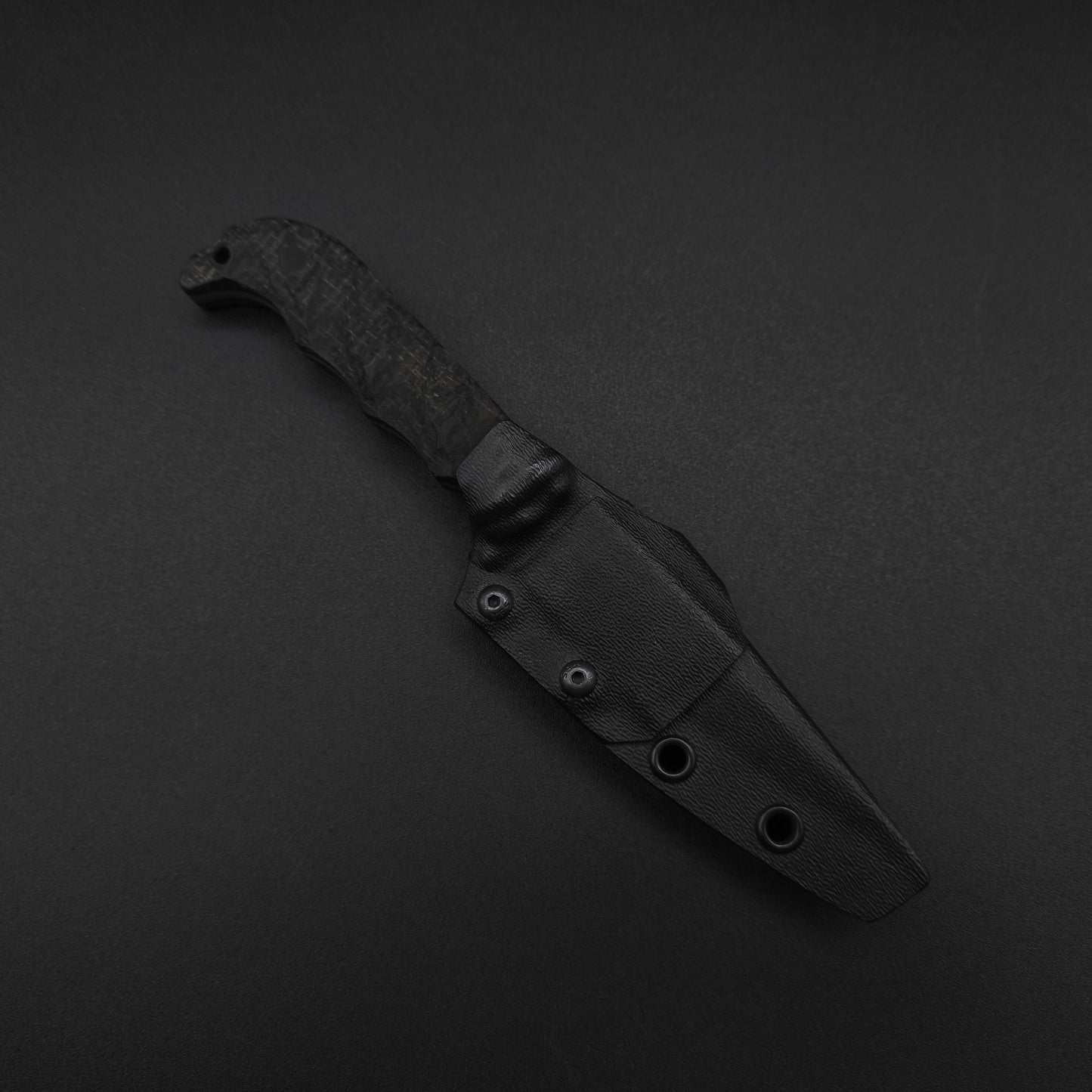 Half Face Blades Senator Black and Brown Burlap Micarta 3