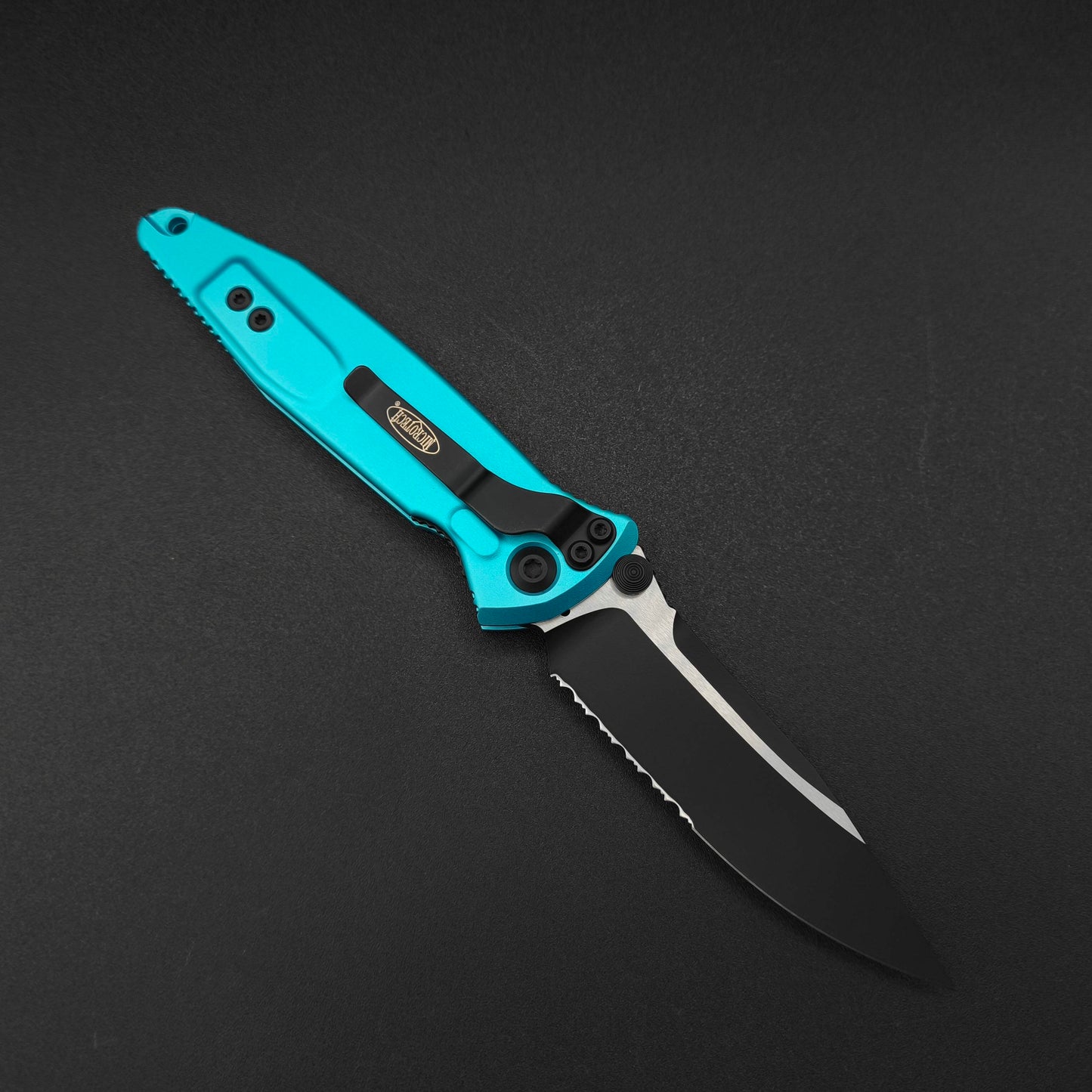 Microtech Knives Socom Elite S/E Turquoise PS two-tone 2