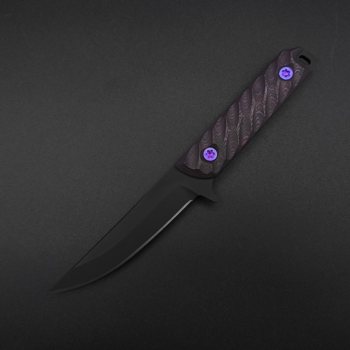 Half Face Blades Kwaiken FC Purple Haze Carbon, Armor Black Cerakote 2