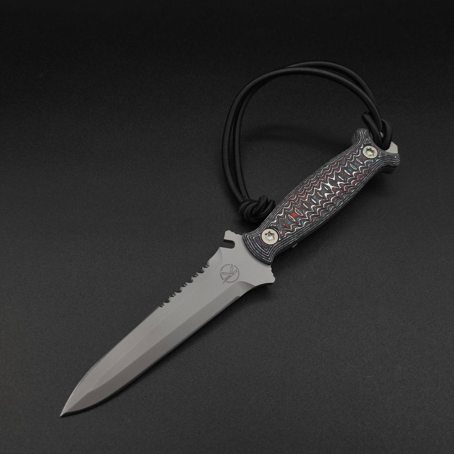 Half Face Blades Dive Knife, Nebula Carbon, Steel Grey Cerakote 2