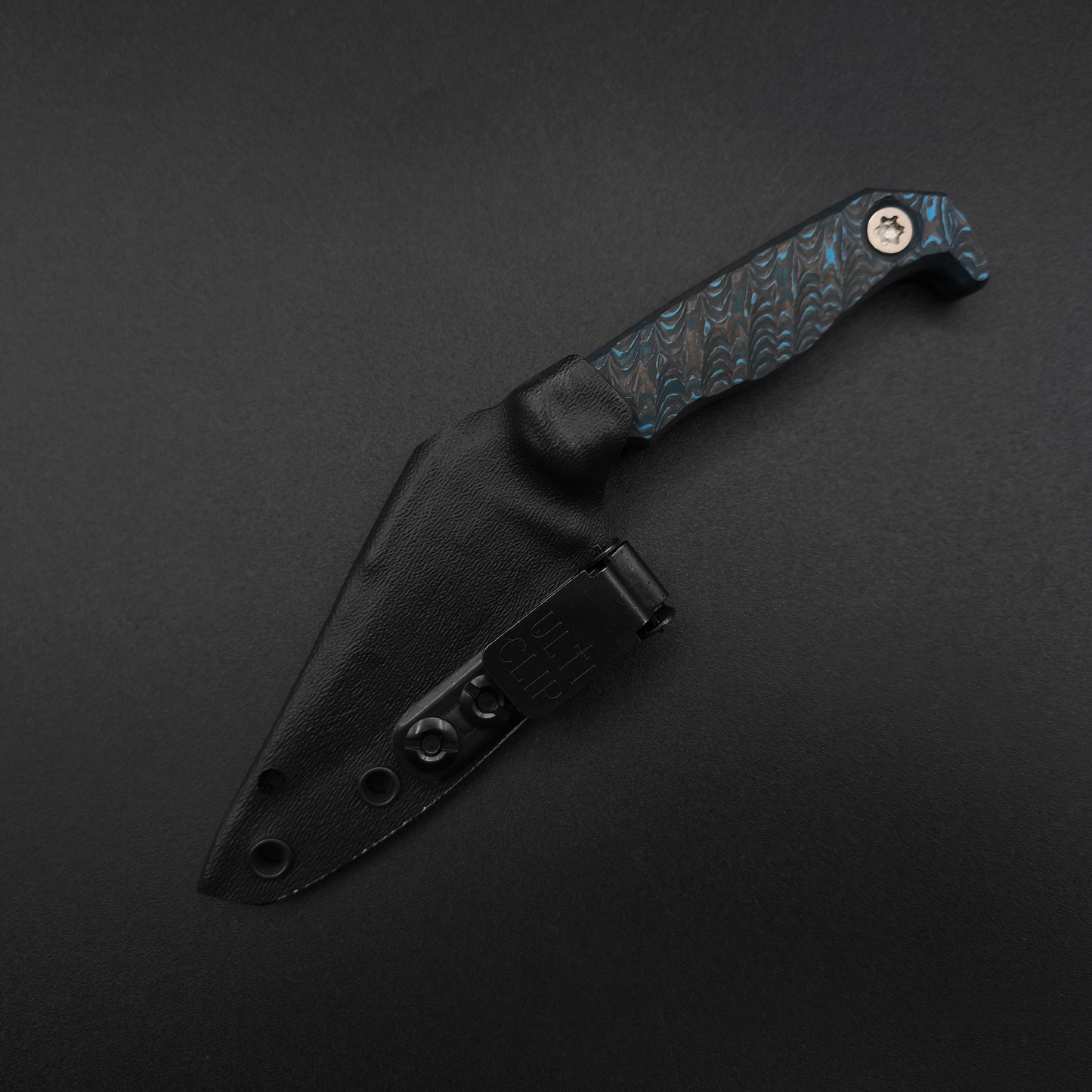 Half Face Blades Custom EDC Artic Storm Carbon Fiber, Armor Black Cerakote 4