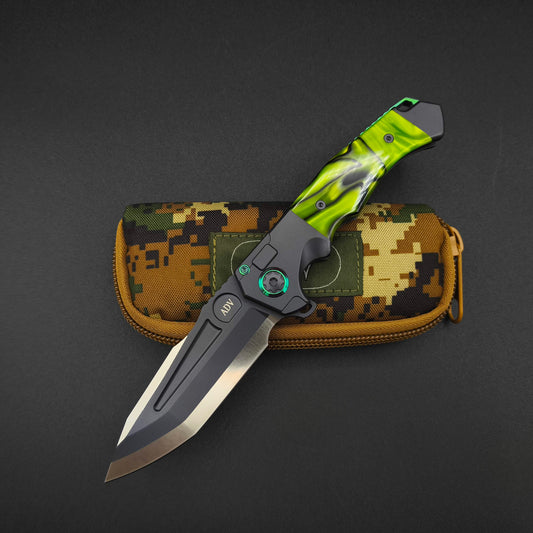 ADV Ronin Kalgard Titan Green Kirinite, Anodized Hardware 1