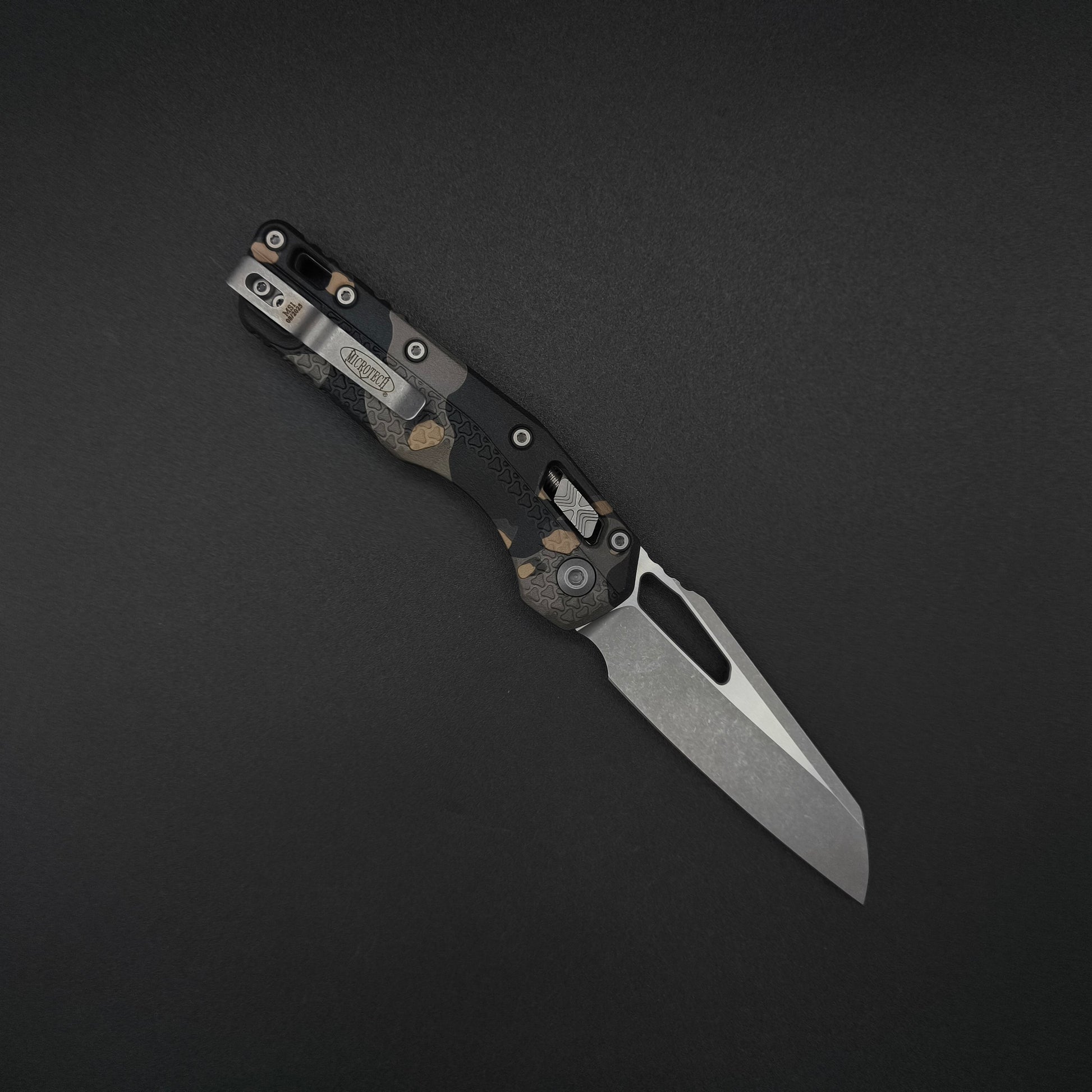 Microtech MSI S/E Tri-Grip Polymer Tactical Camo Apocalyptic 2