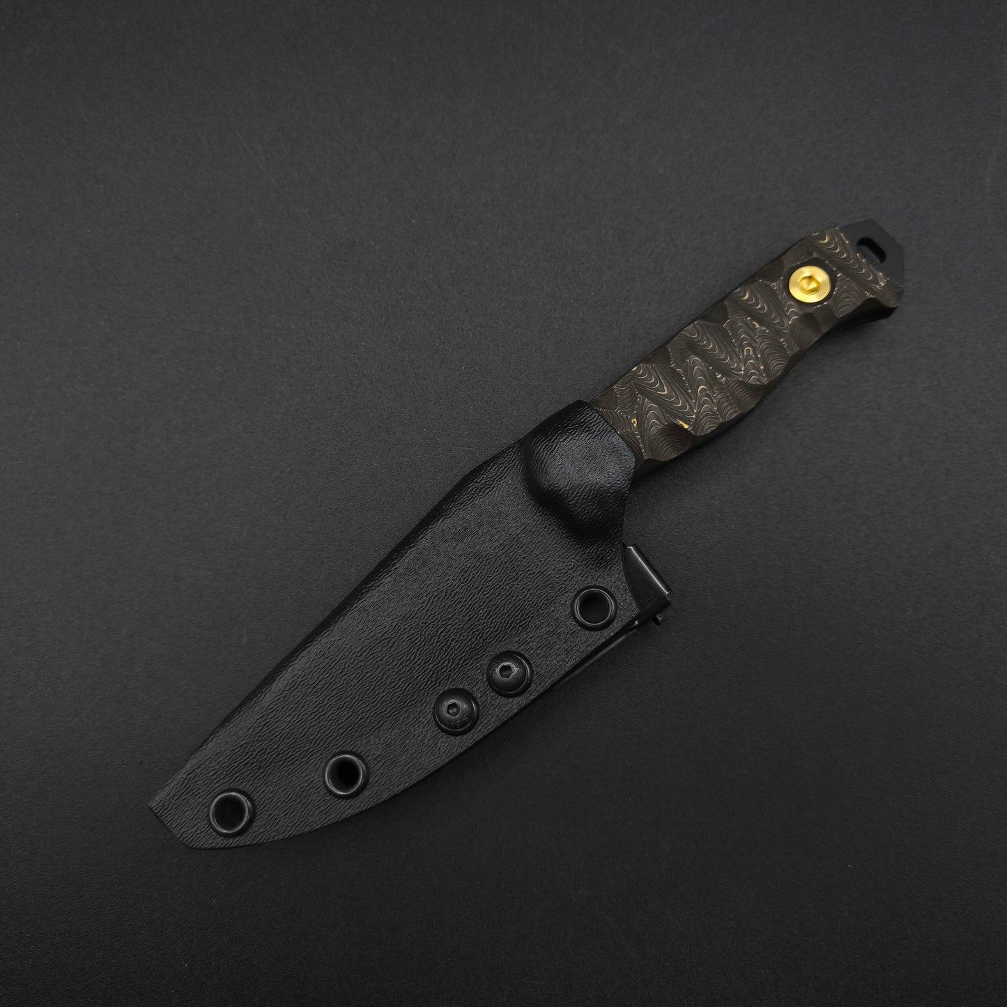 Half Face Blades Field Knife Jr Gold Camo FAT Carbon 5