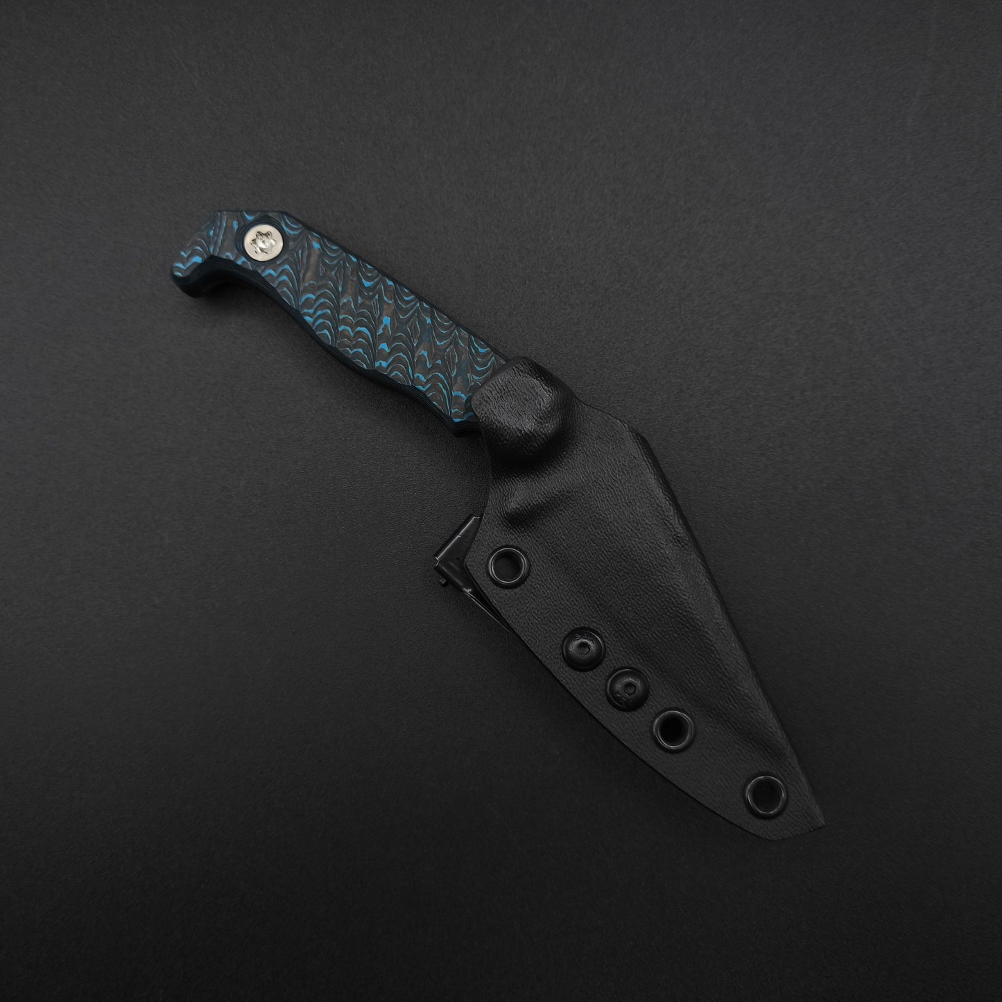 Half Face Blades Custom EDC Artic Storm Carbon Fiber, Armor Black Cerakote 3