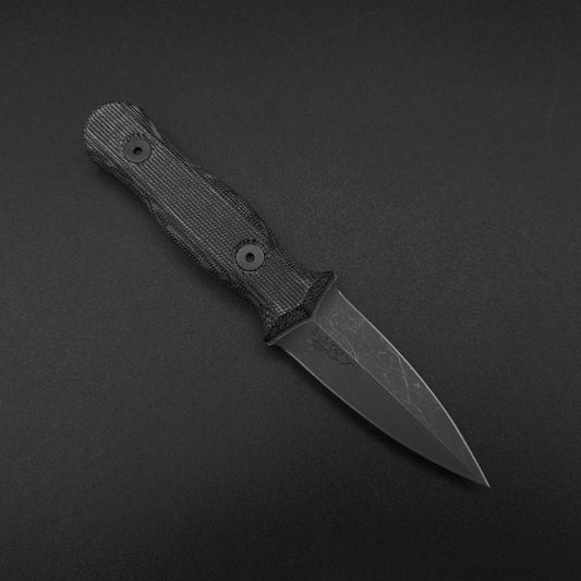 Half Face Blades Pulse Checker Black Canvas Micarta, stonewash 1