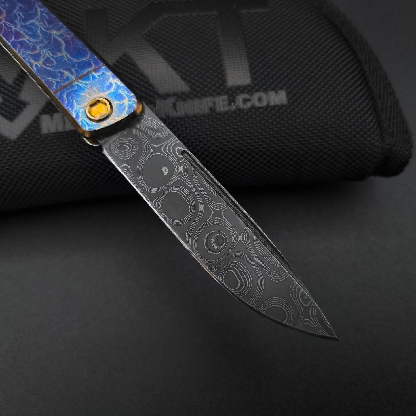 Medford Gentleman Jack Chad Nichols Damascus, Flamed 4
