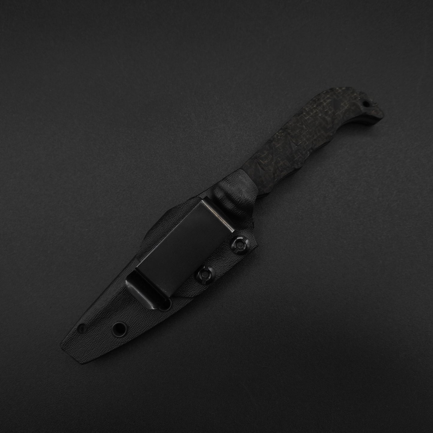 Half Face Blades Senator Black and Brown Burlap Micarta 4