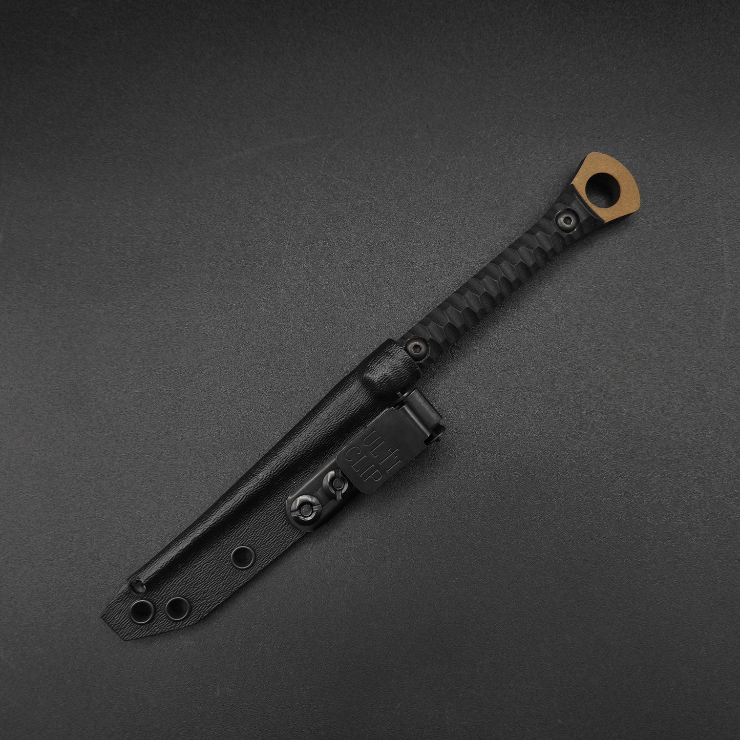 Half Face Blades Cardiac Spike Black G10, Midnight Bronze Cerakote