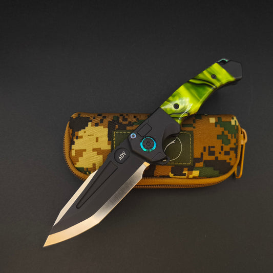 ADV Ronin Kalgard Titan Green Kirinite, Anodized Hardware 1