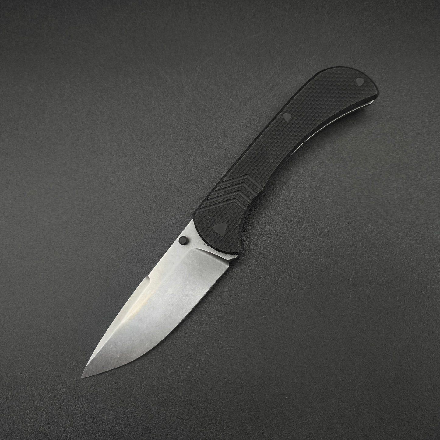 Half Face Blades Cav Folder Black G10 2