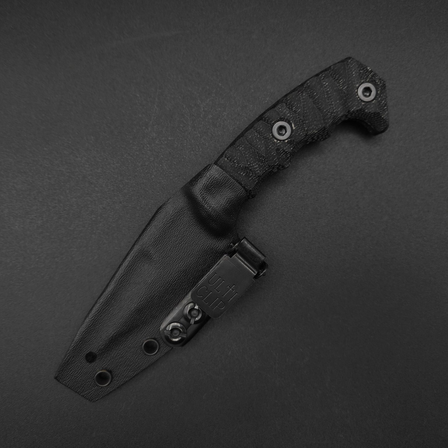 Half Face Blades HUMINT 3" Black Canvas Micarta, Armor Black