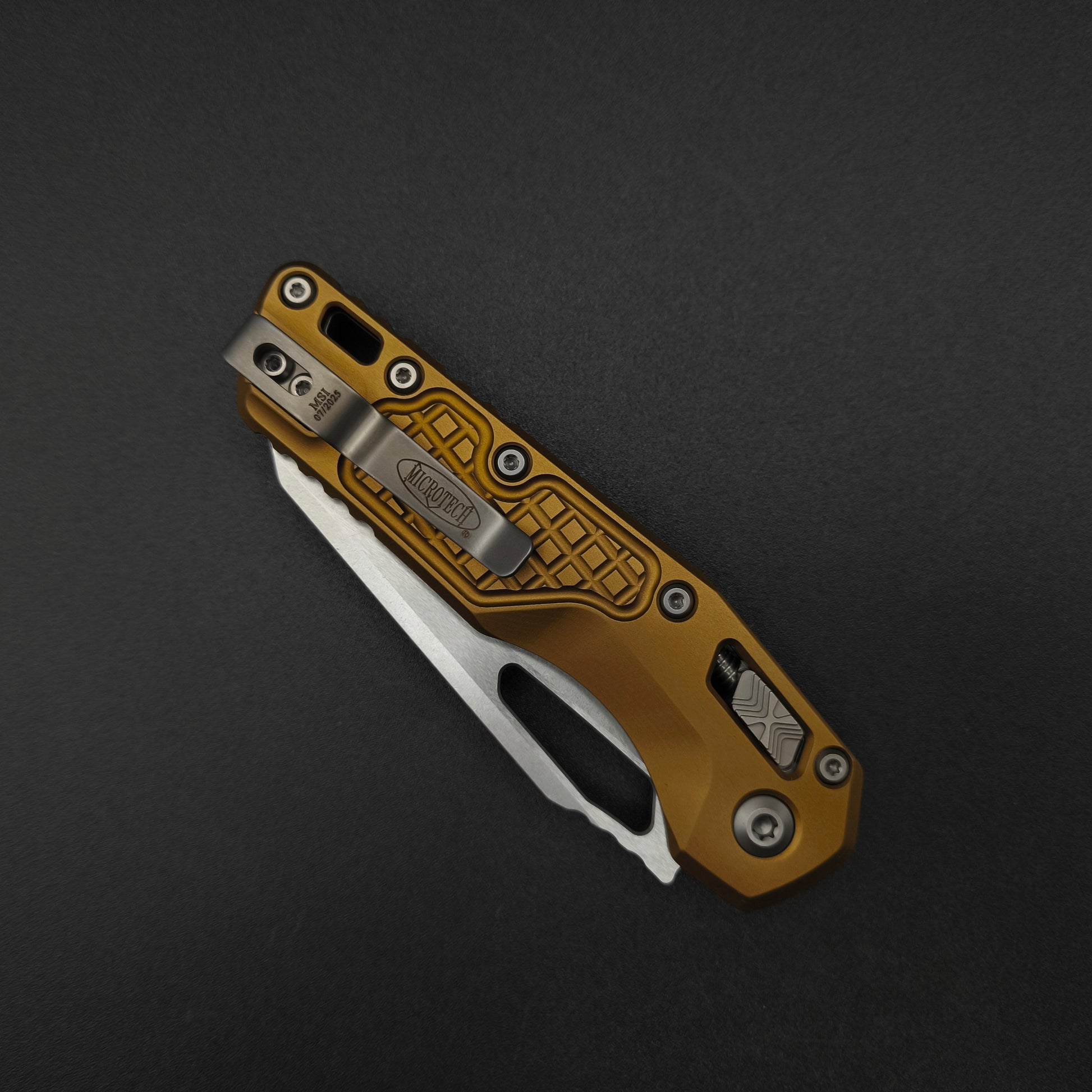 Microtech MSI S/E Frag Tan Aluminium 4