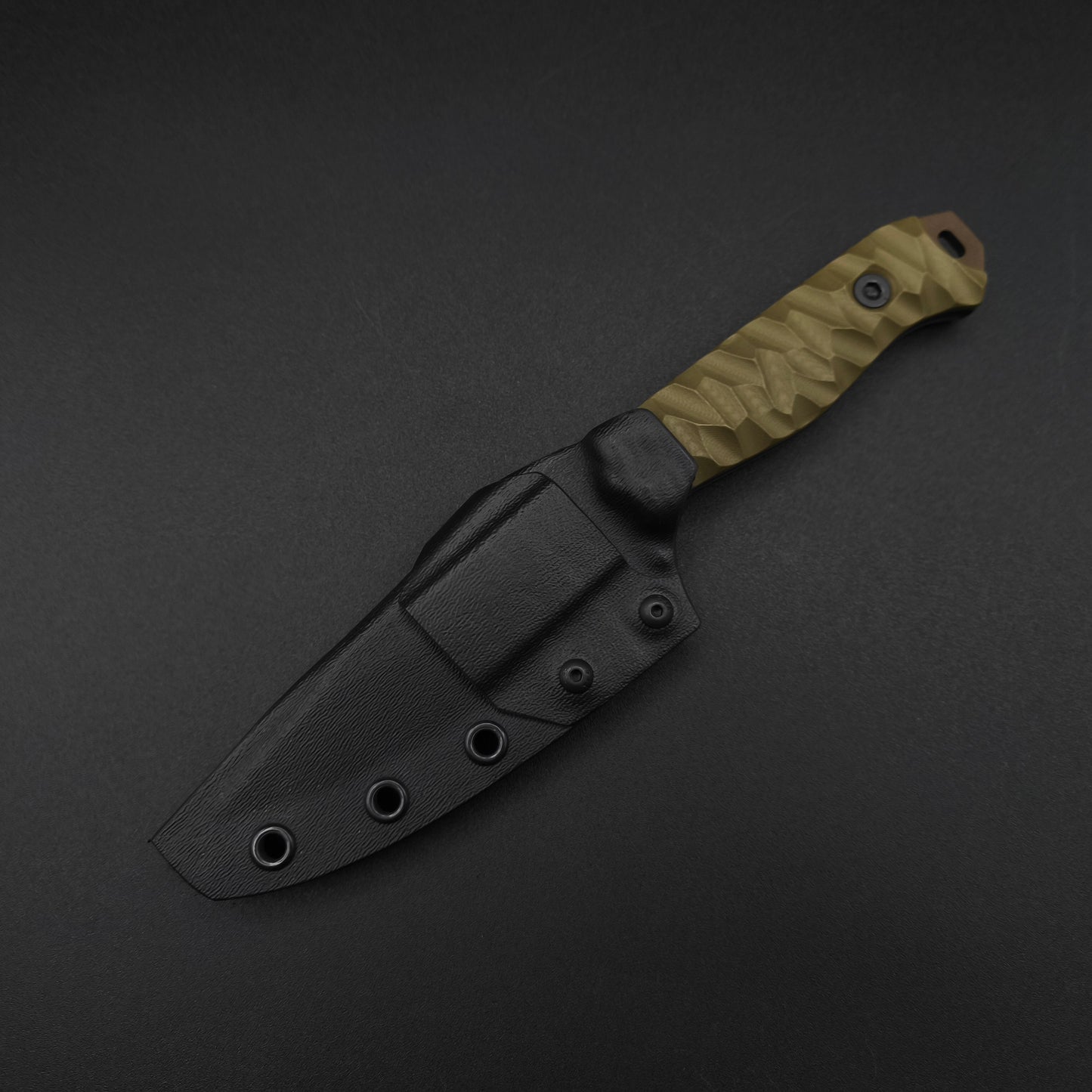 Half Face Blades Field Knife OD Green G10, Midnight Bronze 3