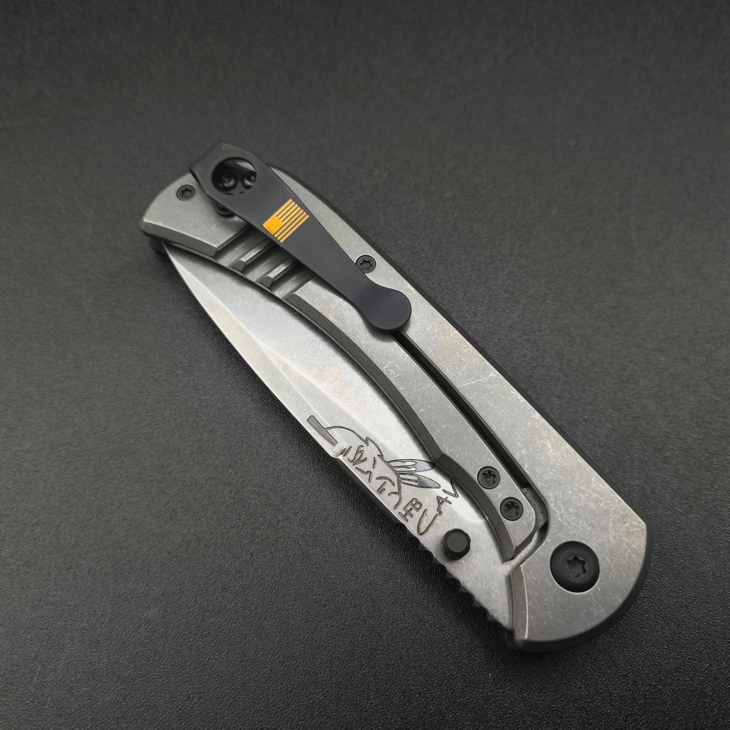 Half Face Blades Cav Folder Black G10 4