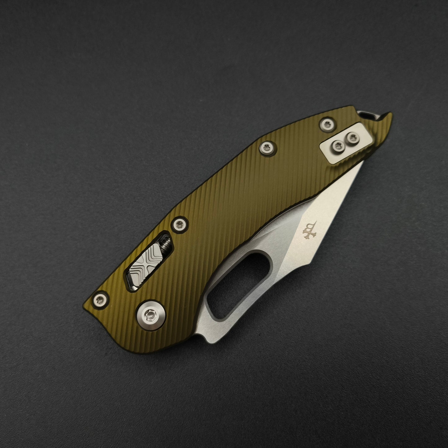 Microtech Stitch S/E Ram Lok OD Green Stonewashed M390MK 3