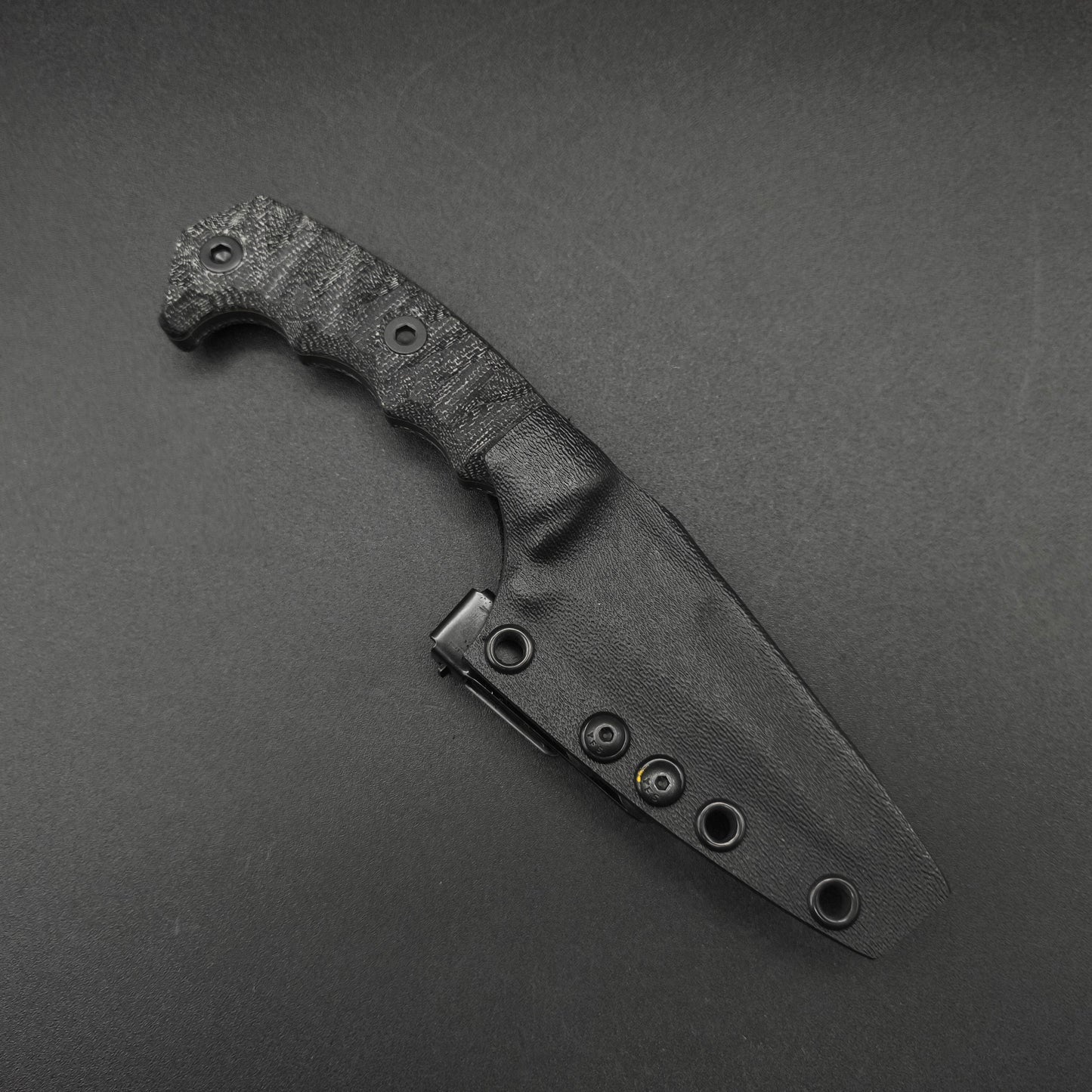 Half Face Blades HUMINT 3" Black Canvas Micarta, Midnight Bronze 3
