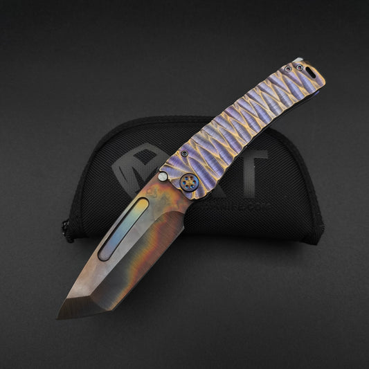 Medford Marauder, Full Size, Vulcan Tanto, Violet Twisted Predator 1