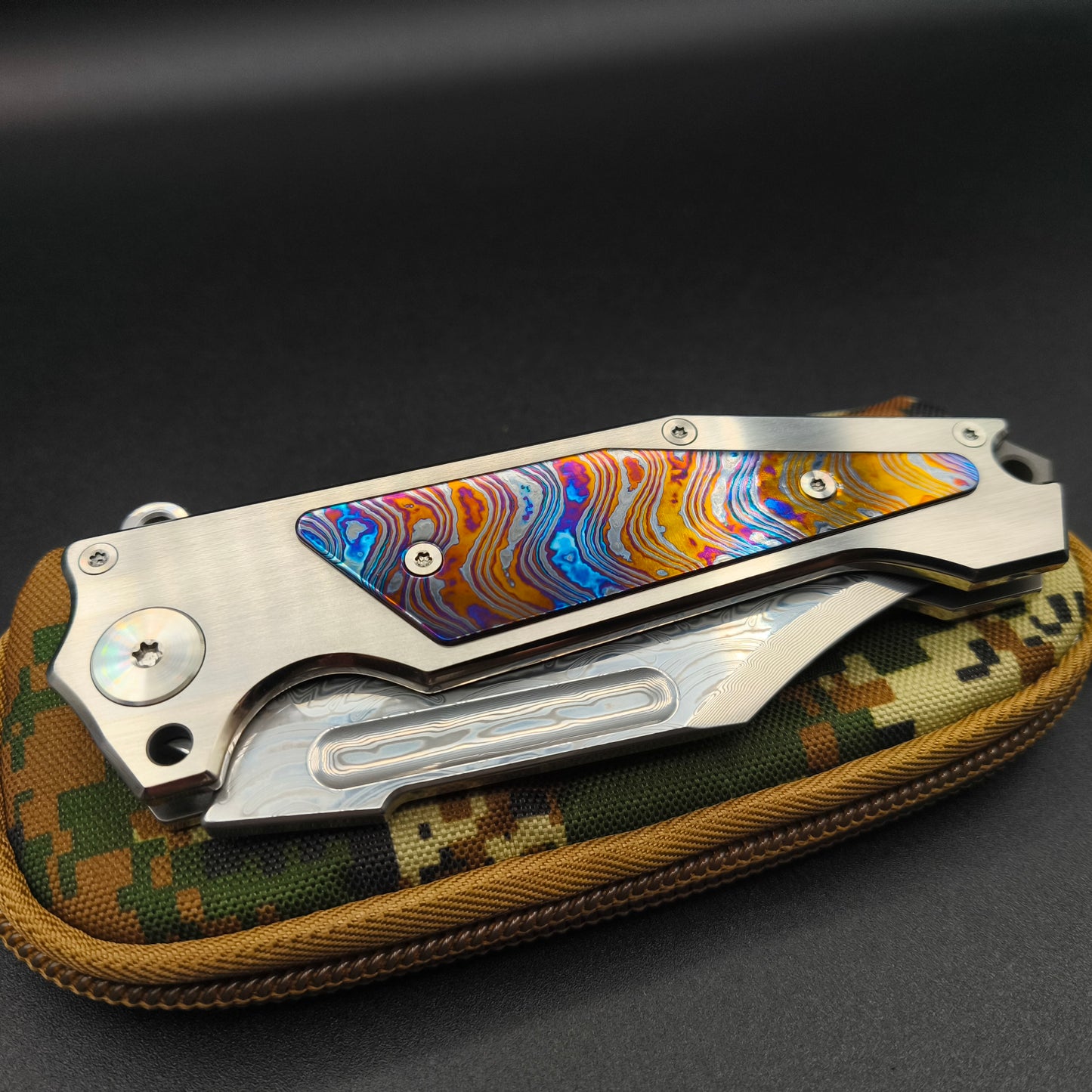 ADV Freak, Damascus, Satin with MokuTi