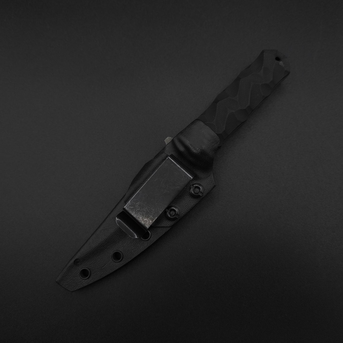 Half Face Blades Combat Filet Black G10, stonewashed 4