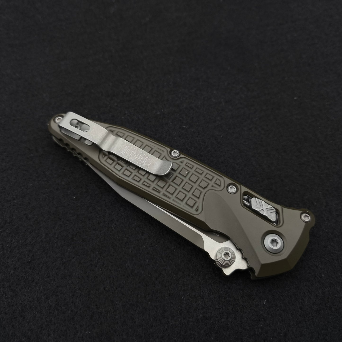 Microtech Knives Socom RAM-LOK S/E Frag Magpul OD Green Two-Tone