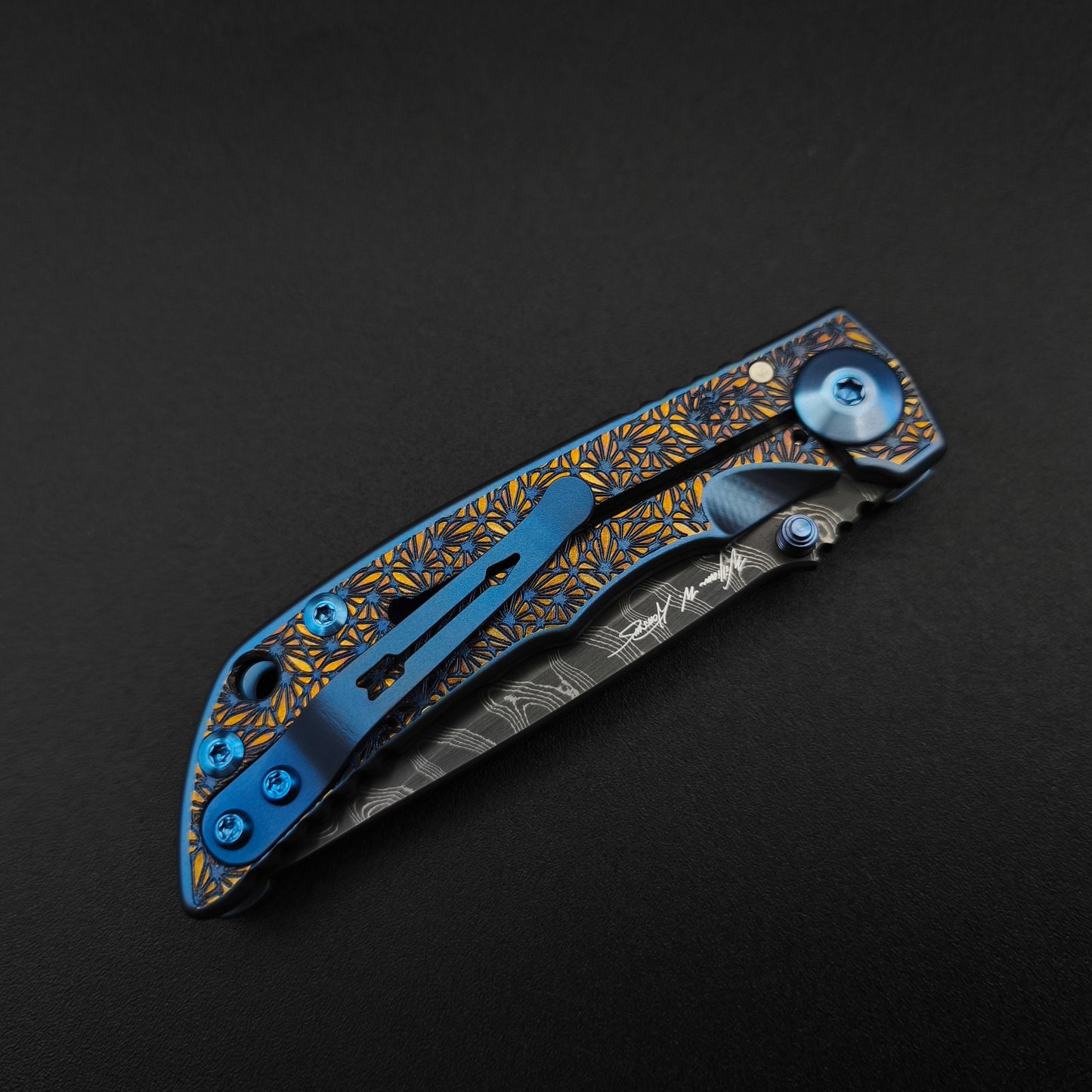 Spartan Blades Harsey Folder SHF 3.25 SF10 Custom Chad Nichols Damascus Regal 5